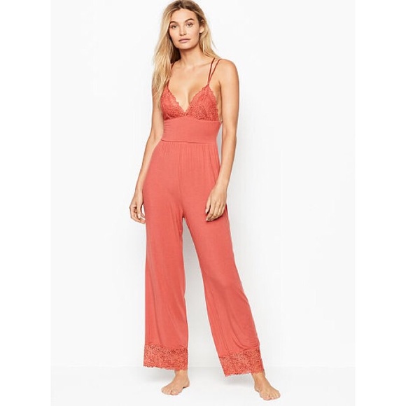 Victoria's Secret Pants - VICTORIA’S SECRET Heavenly Modal Jumpsuit L NWT
